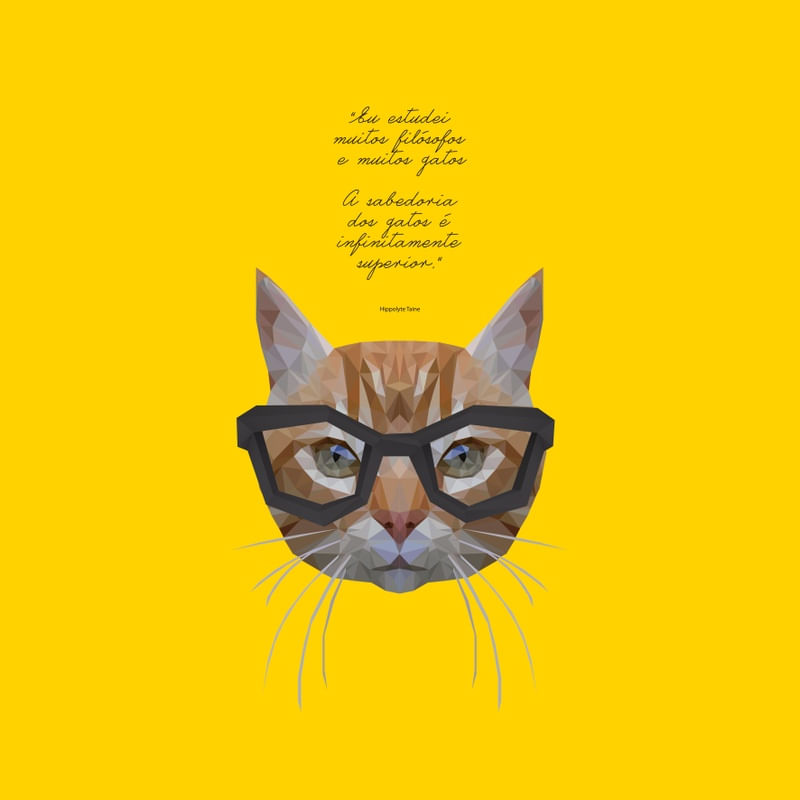 GATO FILOSÓFICO AMARELO