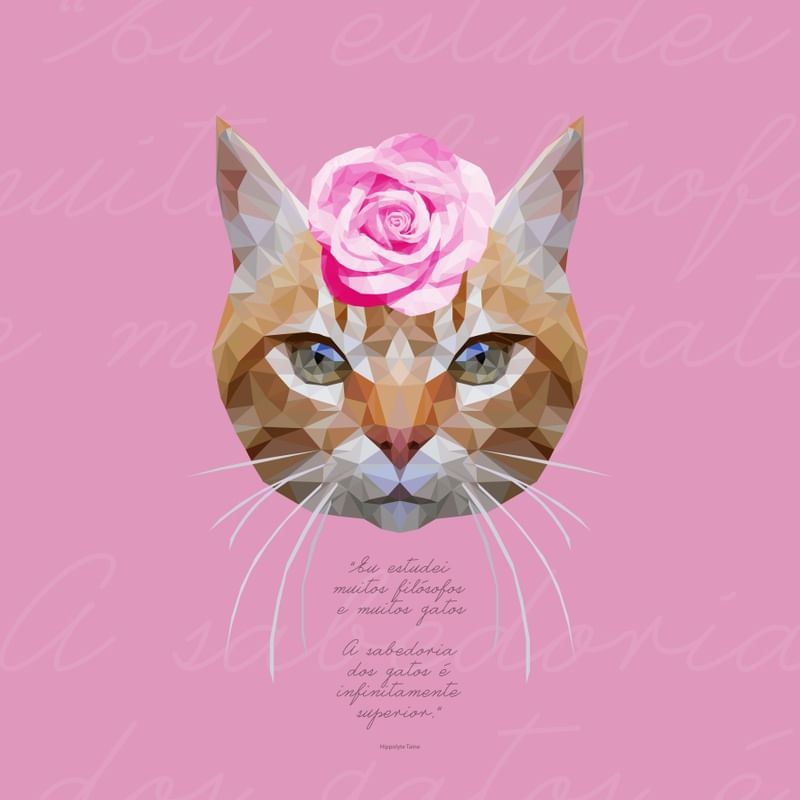 GATA FILOSÓFICA ROSA QUADRADO 02