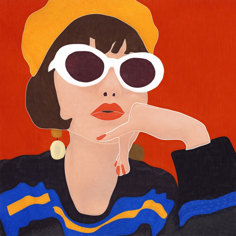 COLORFUL WOMAN PORTRAIT