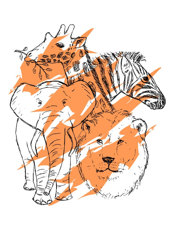 ANIMAIS SELVAGENS - ARTE