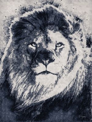 LEÃO ARTE GEOMÉTRICA