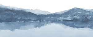 HORIZONTE CALMO EM TONS DE AZUL - PANORÂMICO