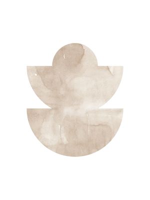 WATERCOLOR SHAPES 5 - BEIGE TONES