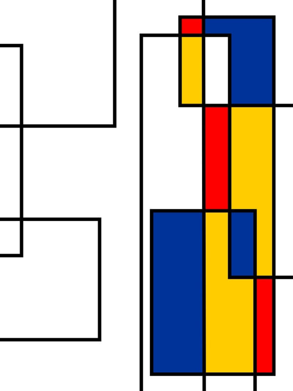 ESTILO PIET MONDRIAN - 08A