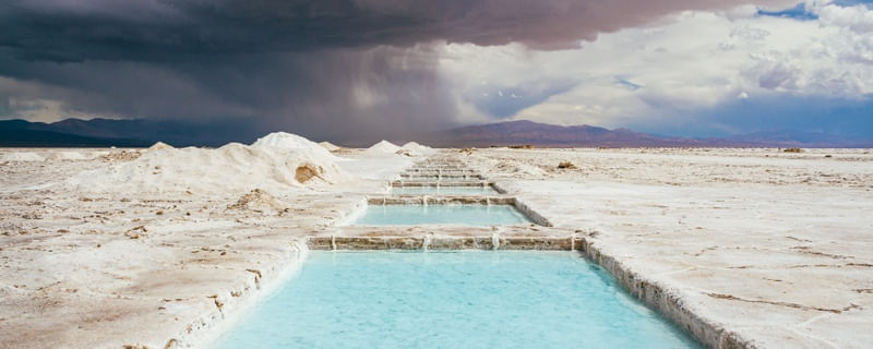 CHUVA NO DESERTO DE SAL | SALINAS GRANDES - SALAR NA ARGENTINA | PANORÂMICA