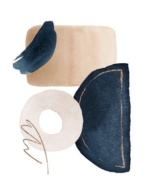 WATERCOLOR SHAPES IN NAVY 2
