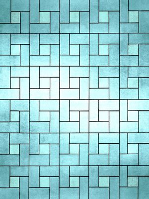 UNITED 8 AGUA TURQUESA, MODERNO GEOMETRICO ABSTRATO ILUSTRAÇÃO
