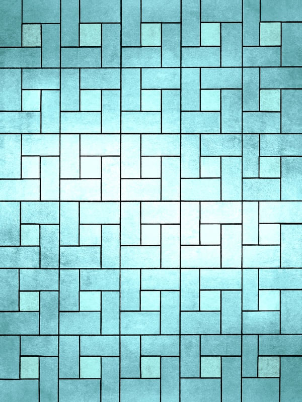 UNITED 8 AGUA TURQUESA, MODERNO GEOMETRICO ABSTRATO ILUSTRAÇÃO