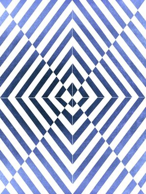 VORTEX VERY PERI AZUL, ABSTRATO GEOMETRICO OPT ART LINHAS ILUSTRAÇÃO