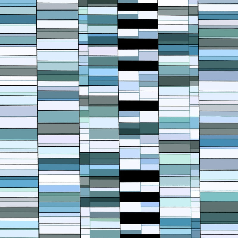 COLOR ZEN MUTED 1 AZUL BRANCO, GEOMETRICO FORMAS ABSTRATO QUADRADO