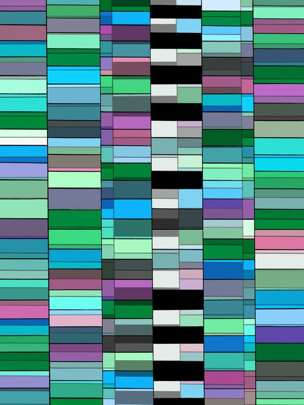 COLOR ZEN VIBRANTE 4, GEOMETRICO COLORIDO FORMAS ABSTRATO