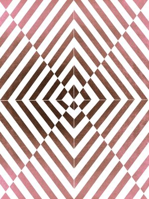 VORTEX ROSA OURO, ABSTRATO GEOMETRICO OPT ART LINHAS ILUSTRAÇÃO