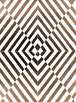 VORTEX SEPIA BEGE, ABSTRATO GEOMETRICO OPT ART LINHAS ILUSTRAÇÃO