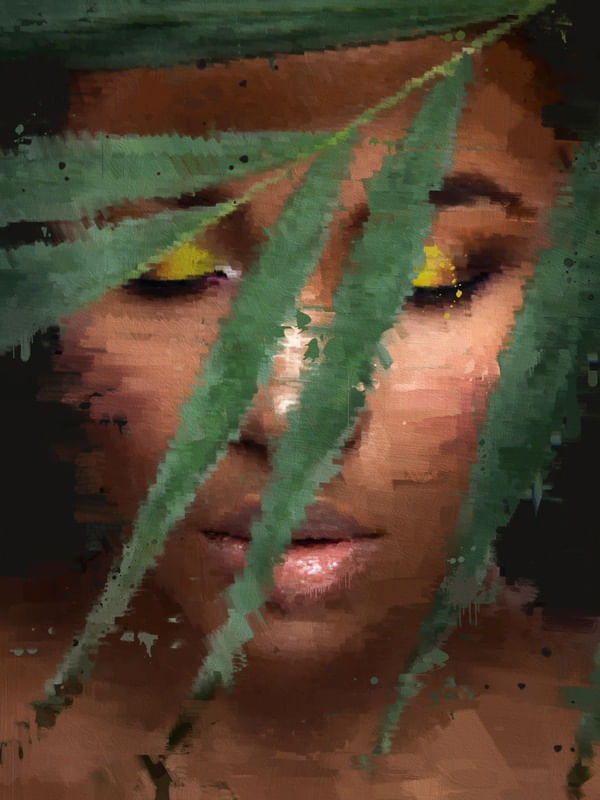 TROPICAL WOMAN ART 1
