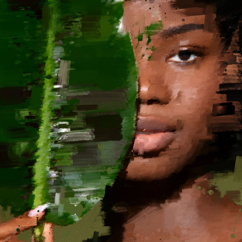 TROPICAL WOMAN ART 7
