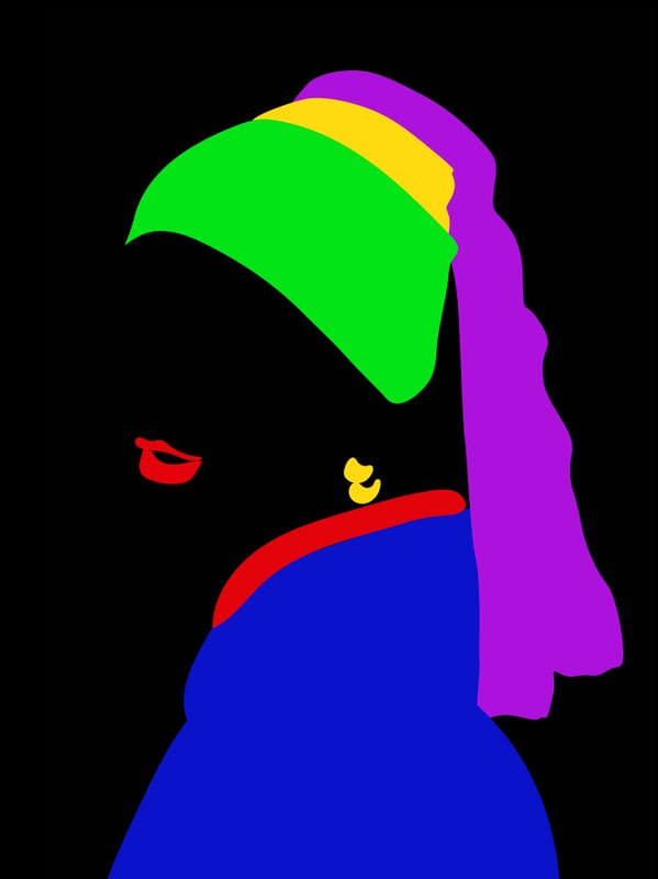 MOÇA COM O BRINCO DE PÉROLA - JOHANNES VERMEER (MINIMALIST SERIES)