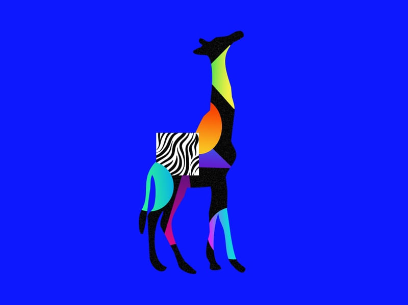 GIRAFFE - BLUEPRINT ANIMAL COLLECTION