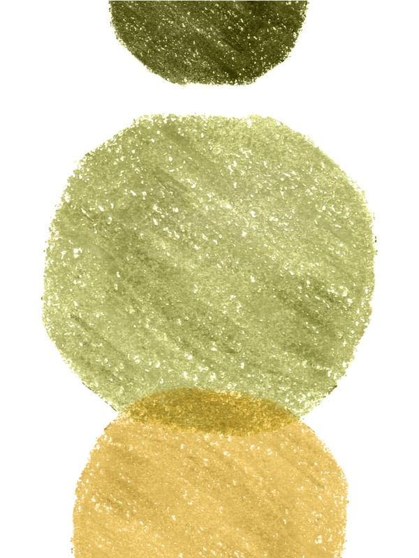 GREEN AND YELLOW CIRCLE