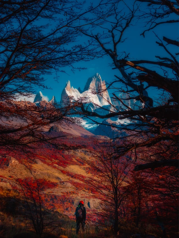 NATUREZA IMPONENTE - O IMPONENTE FITZ ROY FAZ COM QUE O SER HUMANO SE SINTA PEQUENO
