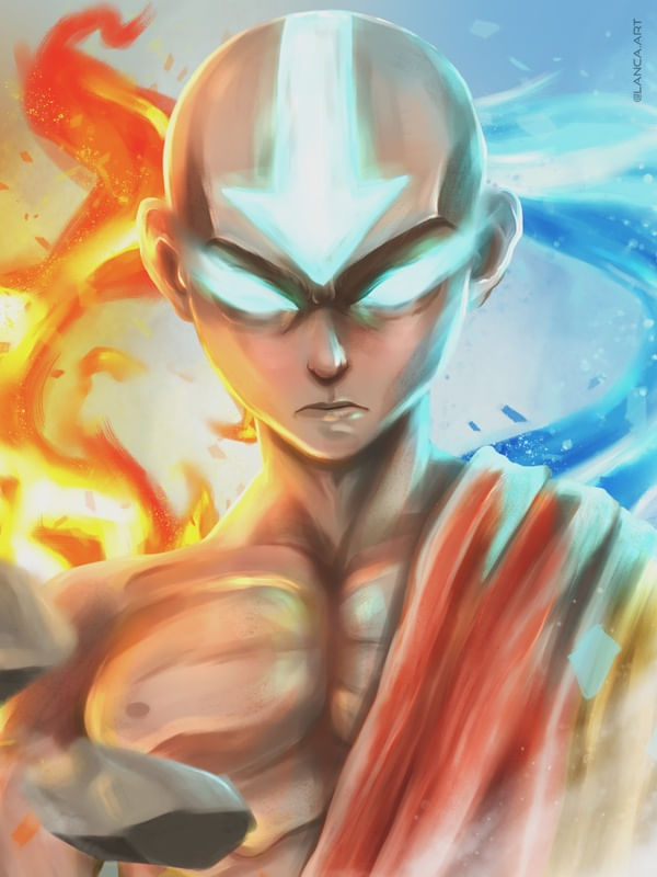 THE LAST AIRBENDER POR VITOR LANÇONI (RETRATO)