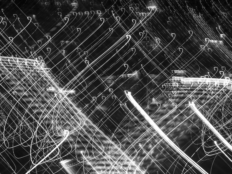 LINHAS URBANAS ABSTRATAS P&B