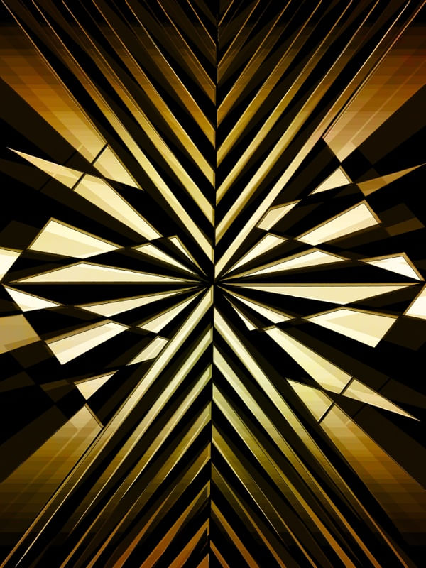 BUTTERFLY EFFECT, DOURADA AMARELO PRETO GEOMETRICO LINHAS URBANO ABSTRATO