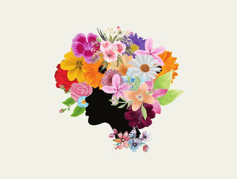 CABEÇA DE FLORES