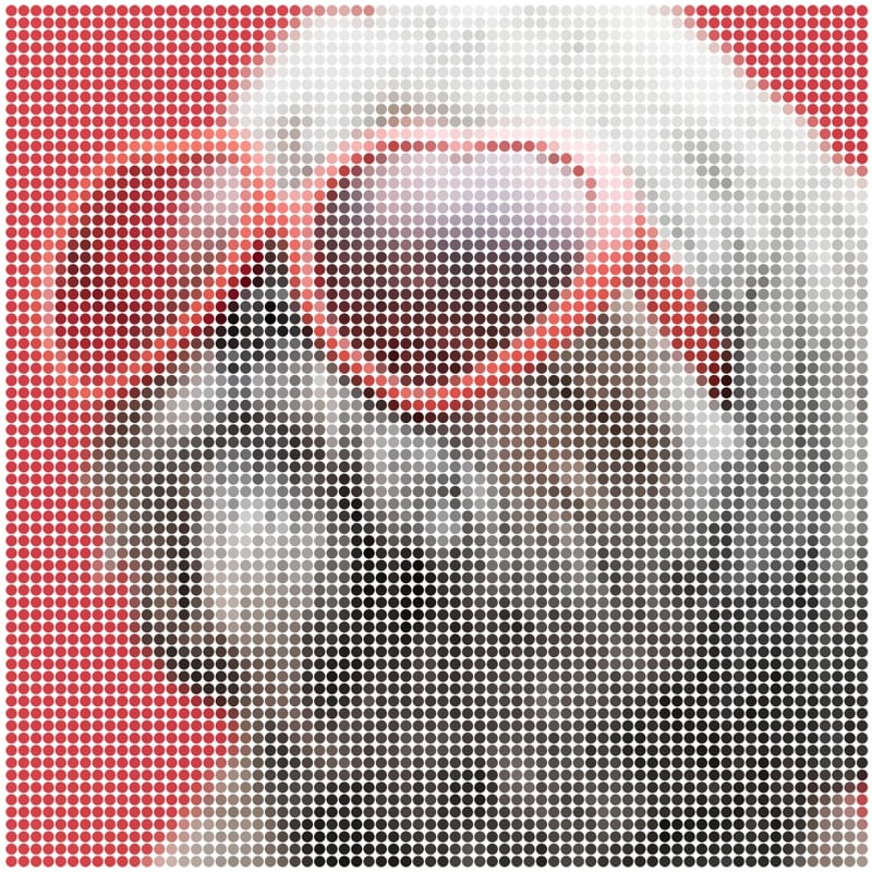 DOTTED DOG SQUARE