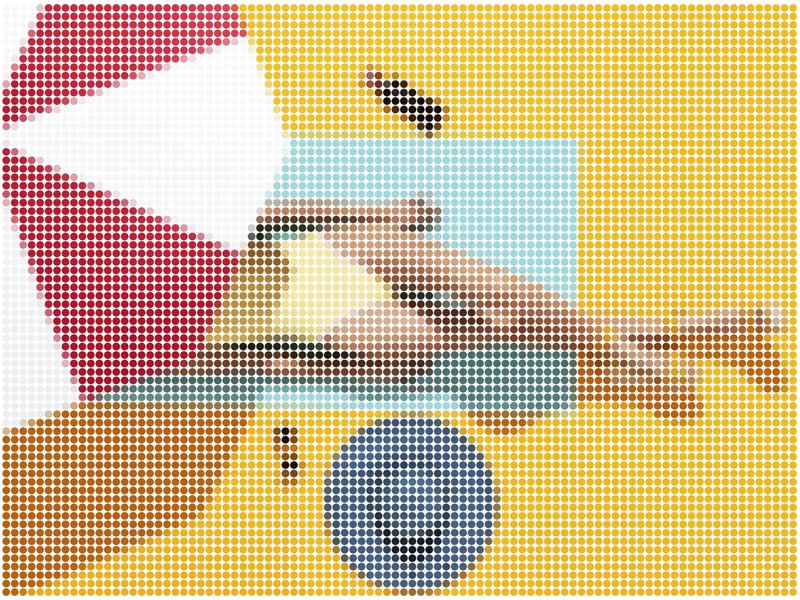 DOTTED YELLOW BEACH