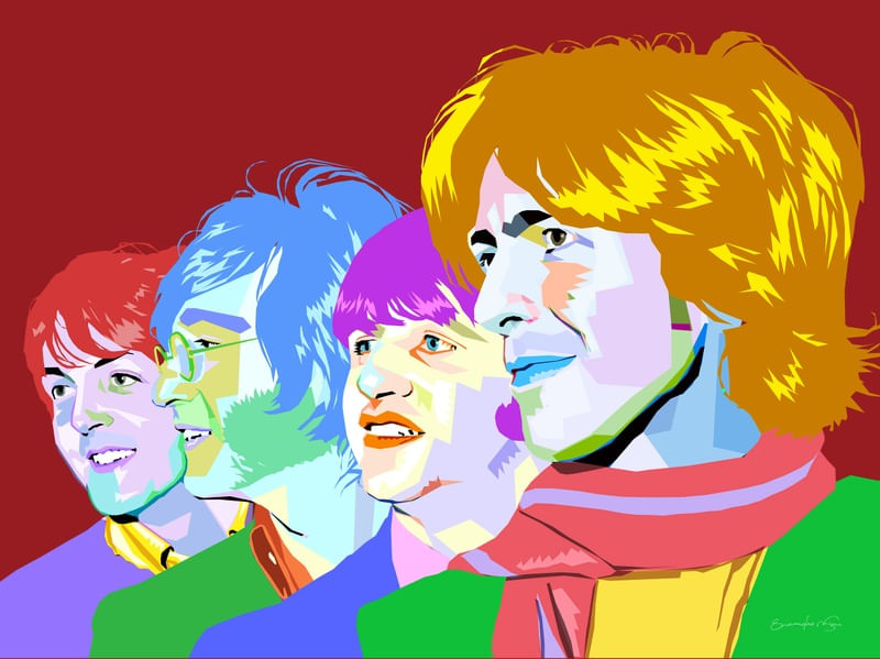 BEATLES EM VERMELHO