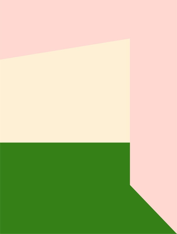 ABSTRATO PLANOS VERDE E ROSA 02