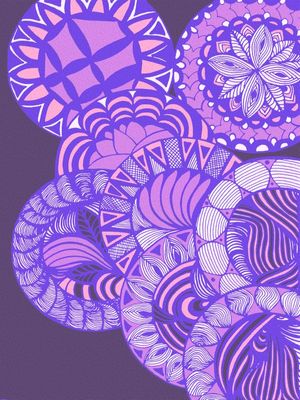 MANDALAS VERT MAGENTA