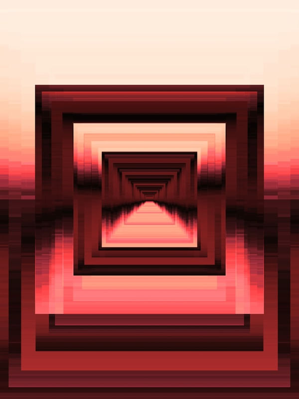ANGULAR ECHOES 10A CRIMSON VERMELHO, GEOMETRICO COLORIDO FORMAS ABSTRATO