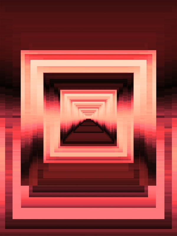 ANGULAR ECHOES 10B CRIMSON VERMELHO, GEOMETRICO COLORIDO FORMAS ABSTRATO