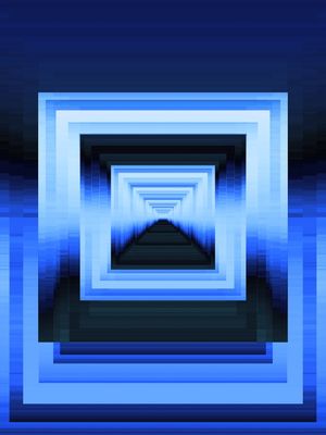 ANGULAR ECHOES 7B INDIGO AZUL OCEANO, GEOMETRICO COLORIDO FORMAS ABSTRATO