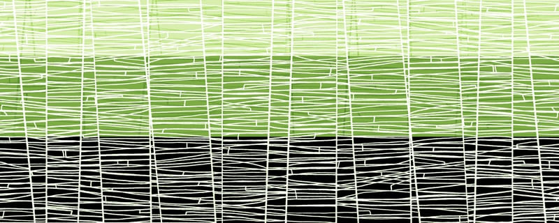 UNDER WRAPS 7 PANORAMICO LIMAO VERDE PRETO LINHAS ABSTRATO ELEGANTE