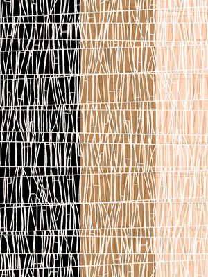 UNDER WRAPS 1 DESERTO NEUTRO BEGE PRETO LINHAS ABSTRATO ELEGANTE