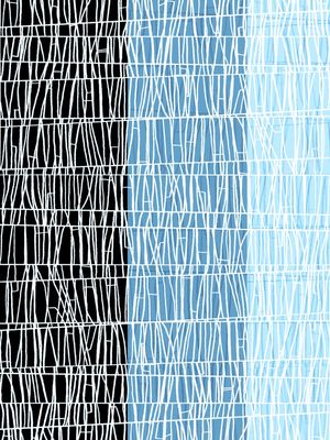 UNDER WRAPS 4 AZUL PRETO LINHAS ABSTRATO COLORIDO ELEGANTE
