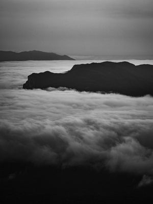 MAR DE NUVEM SOBRE O MORRO DO SETE - MORRETES