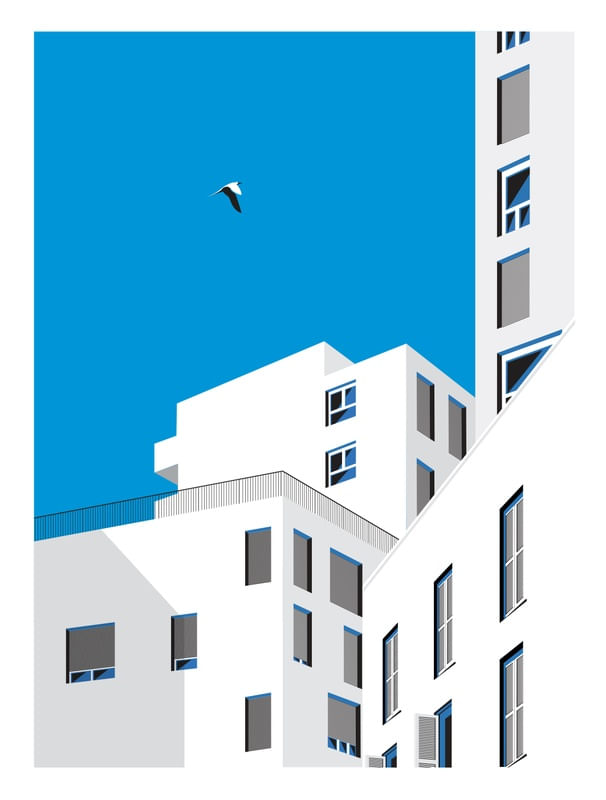 CIDADE AZUL E BRANCA