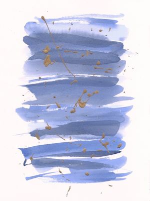 ABSTRAÇÃO AZUL E DOURADA 2