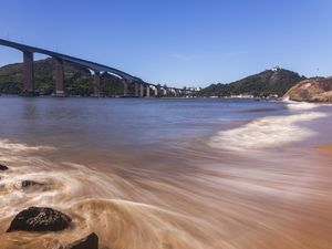 VITÓRIA - MAR EM LONGA EXPOSIÇÃO PONTE E CONVENTO