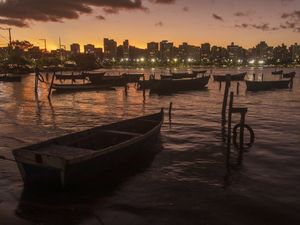 NOITE EM VITÓRIA - ES - ILHA DO FRADE PÔR DO SOL