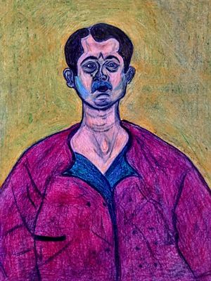 ESTUDO A PARTIR DE UM AUTORRETRATO DE MIRÓ (BARCELONA 1919)