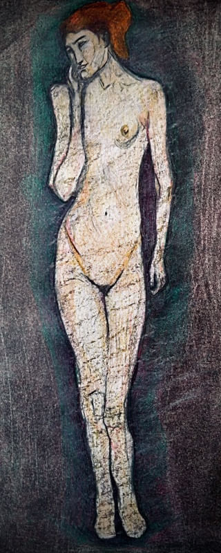 EVA: ESTUDO EM TÉCNICA MISTA DA ADOLESCENTE DE BELMIRO DE ALMEIDA (1904)