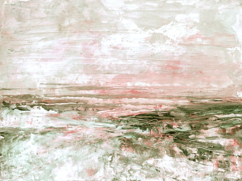 ZEN HORIZONS 8 PAISAGEM, ABSTRATO NATUREZA PANORAMA NUVENS PINTURA