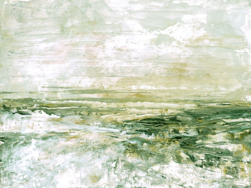 ZEN HORIZONS 9 PAISAGEM, ABSTRATO NATUREZA PANORAMA NUVENS PINTURA