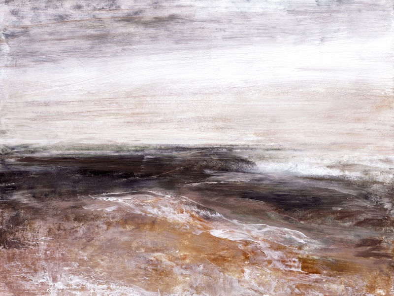 FLOTSAM AND JETSAM 6 PAISAGEM, ABSTRATO OCEANO DE PRAIA PINTURA