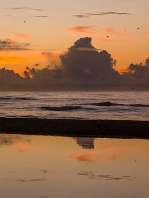 NASCER DO SOL NA LAGOA DE CARAPEBUS - TRÍPTICO - DIREITO