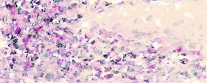 HANAMI 5 ROXO BEGE PANORAMICO, FLORAL ABSTRATO FLORES PÉTALAS ELEGANTE PINTURA